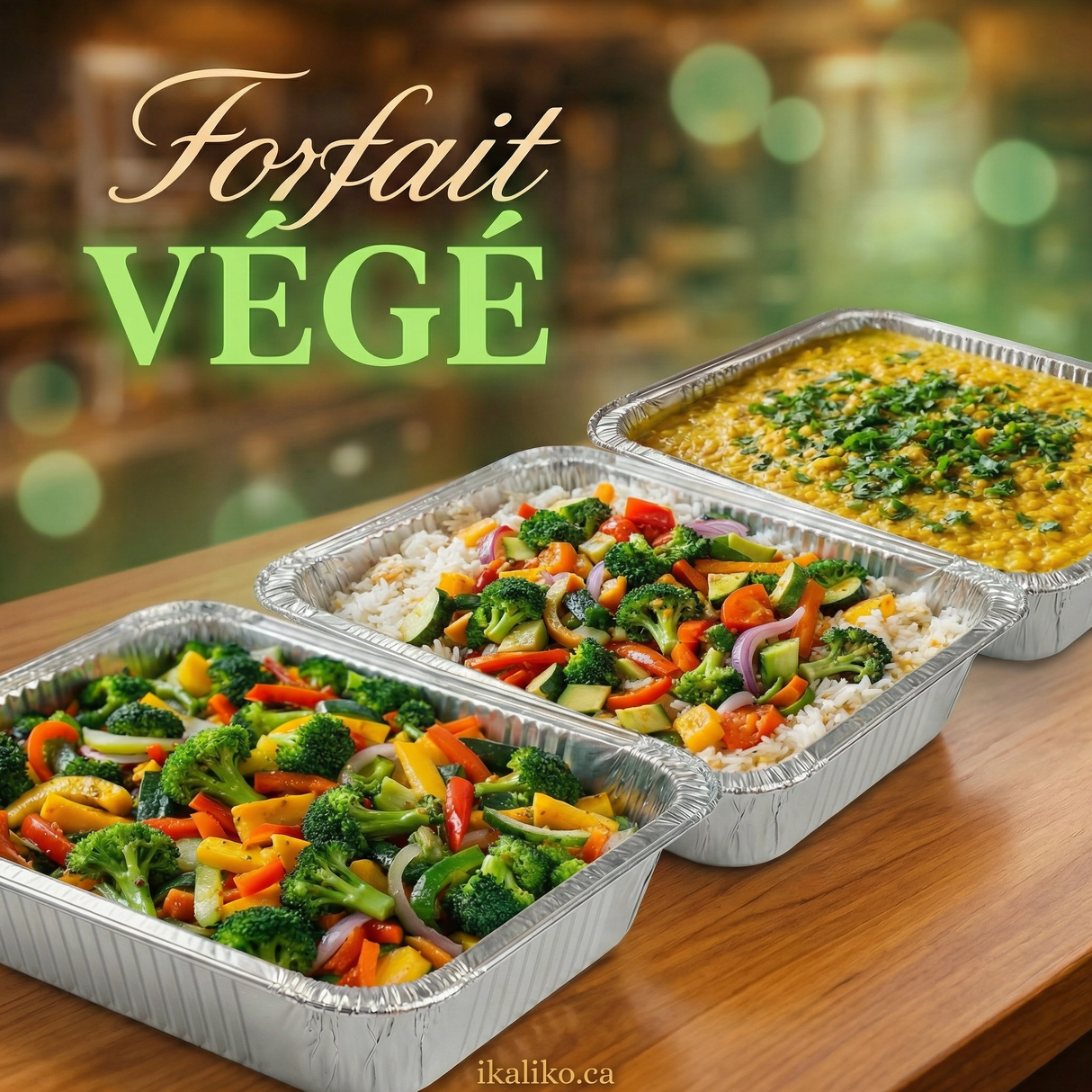 🌿 Forfait Vert – 3 plateaux végétariens